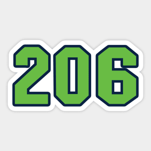 Seattle LYFE the 206!!! Sticker